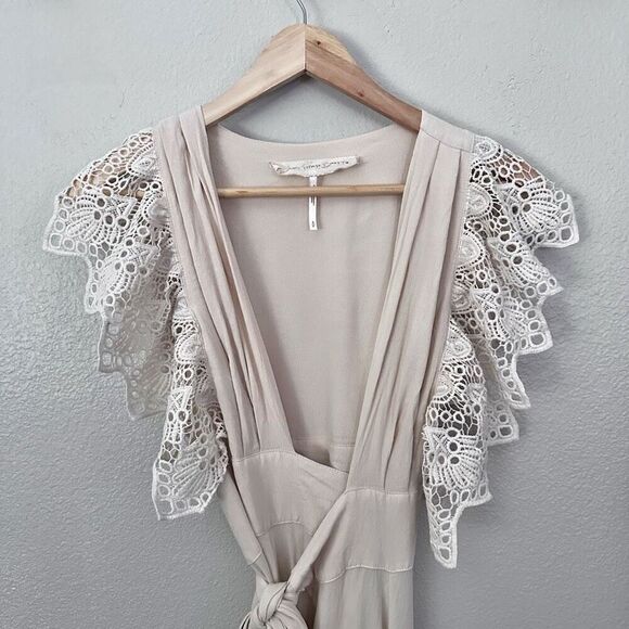 JENS PIRATE BOOTY x FREE PEOPLE | Poppy Ivory Cream Crochet Lace Maxi | Small - Picture 6 of 13